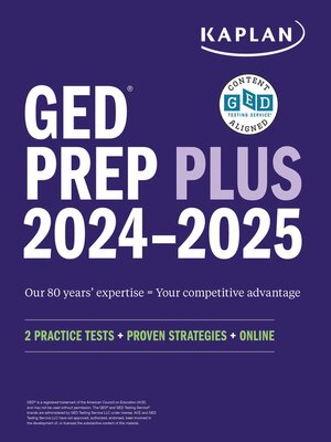 cover image of GED Test Prep Plus 2024-2025